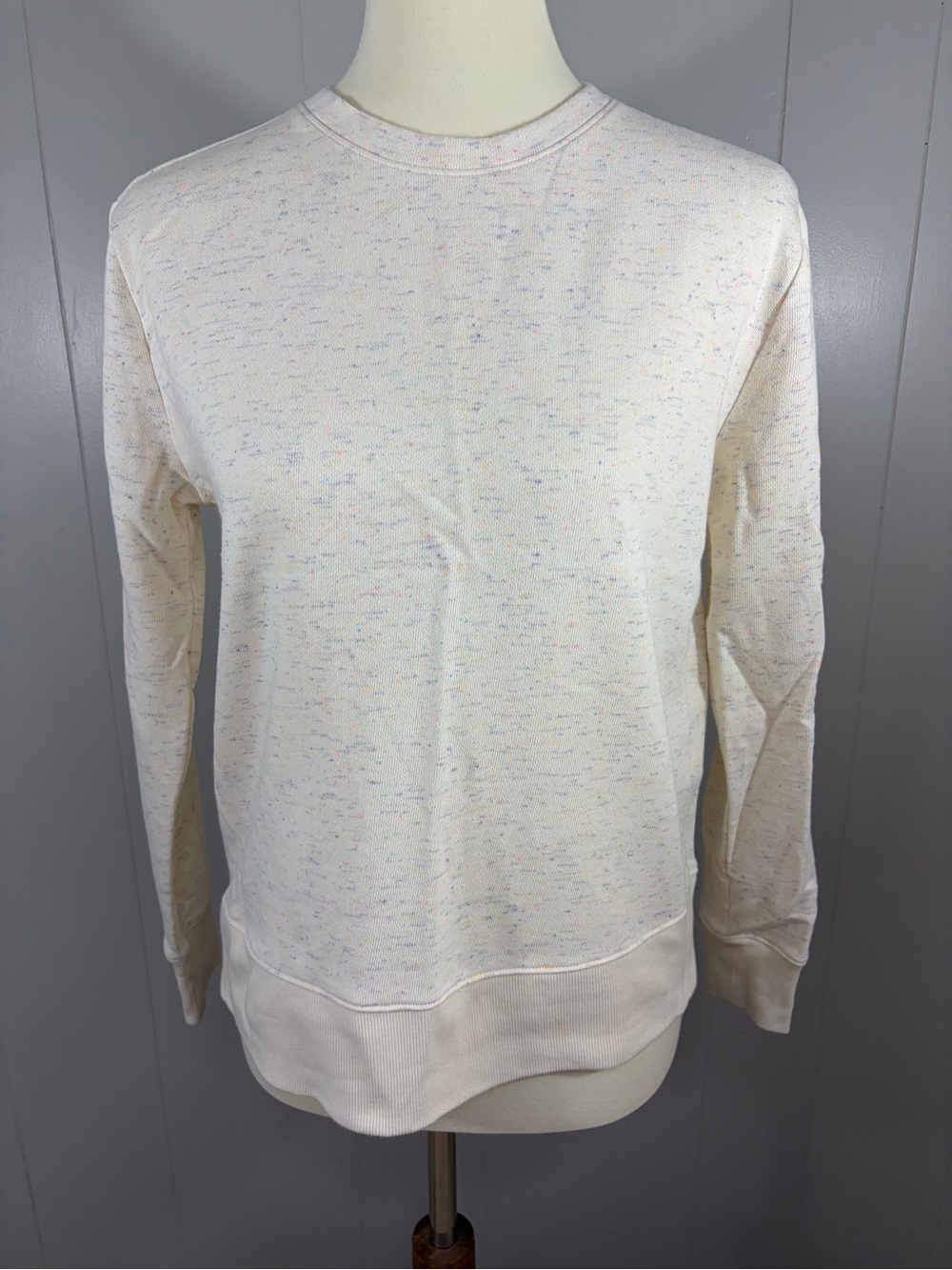 a new day Cream Speckled Crewneck Sweater